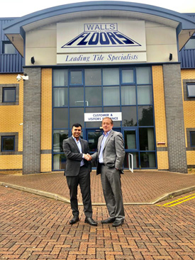 Tile Mountain Group Chairman Mo Iqbal and Managing Director Jeremy Harris.